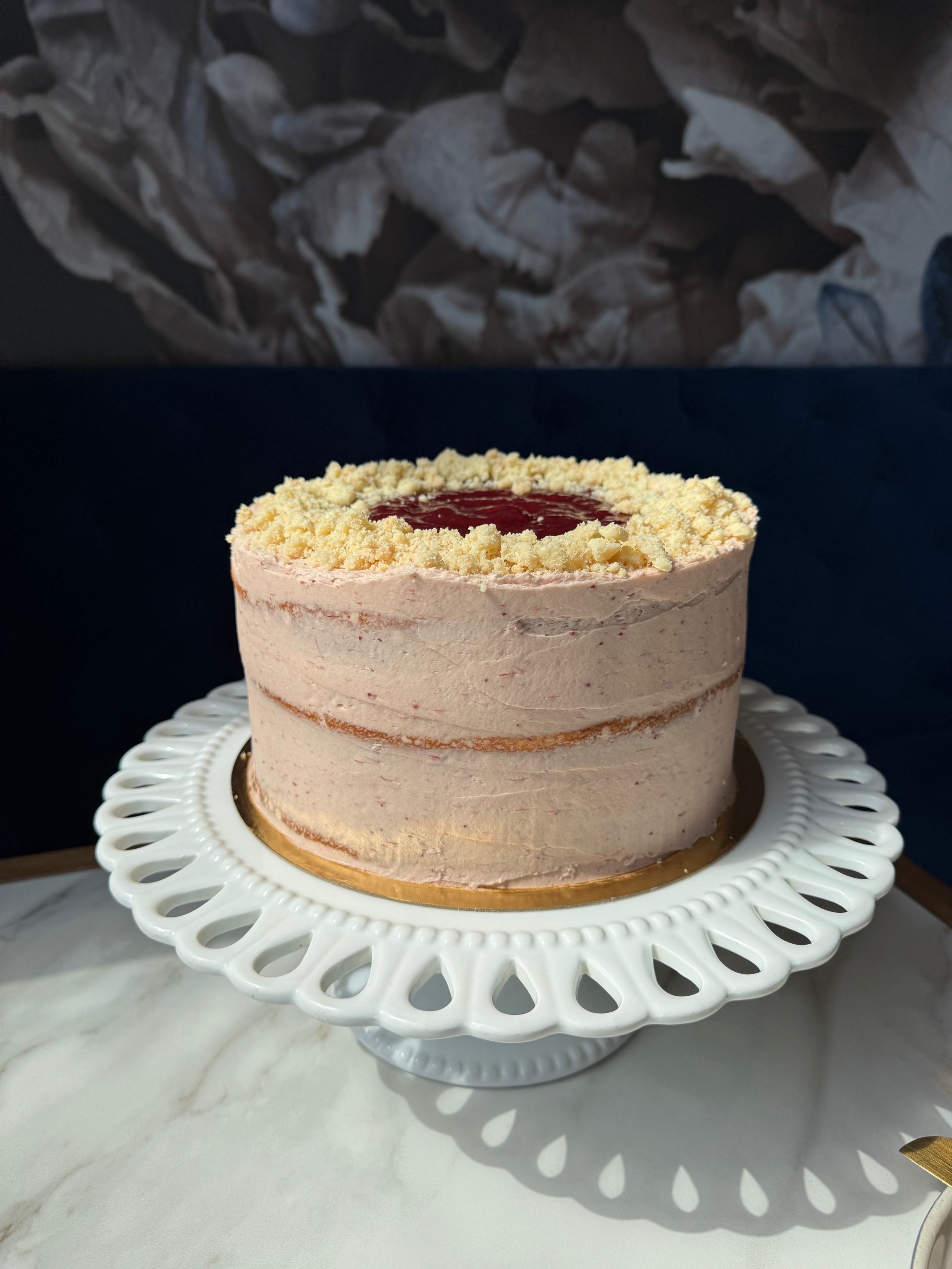 Gâteau aux fraises et crème