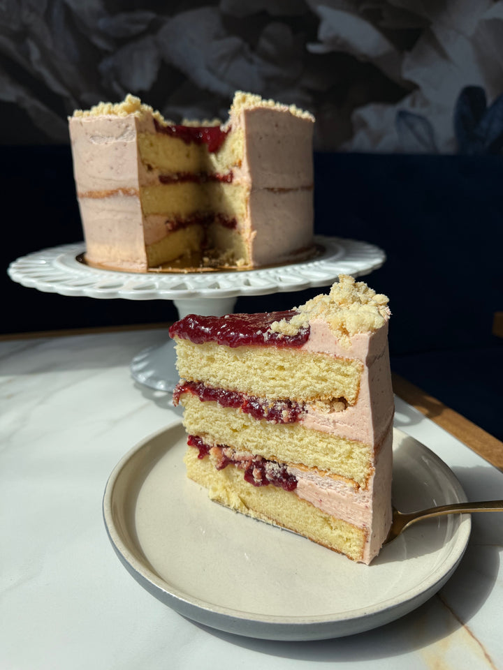 Gâteau aux fraises et crème