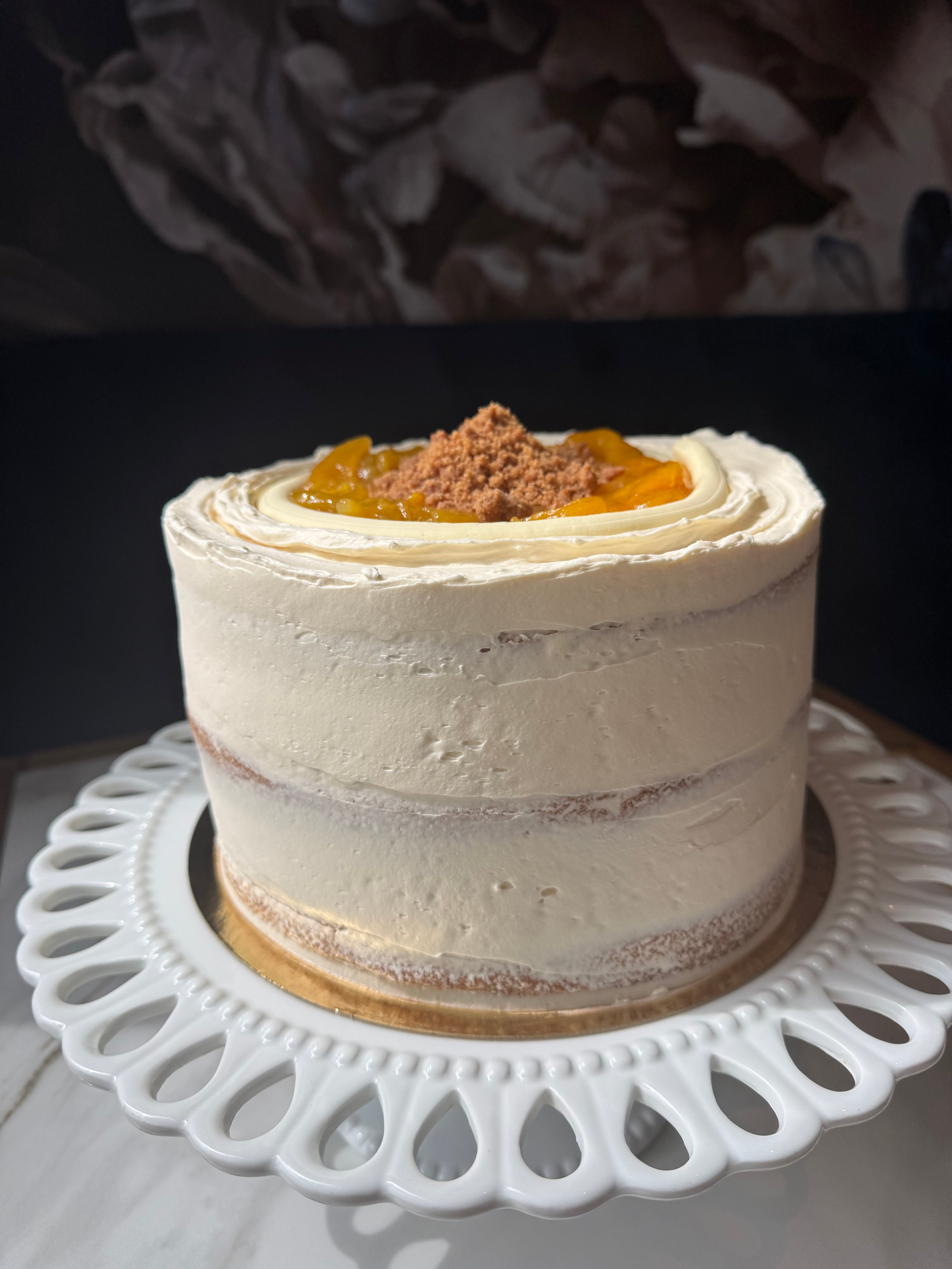 Honey & Peach Cake